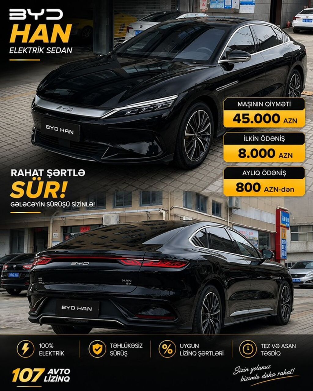 BYD HAN elektrik sedan təqdim olunur
