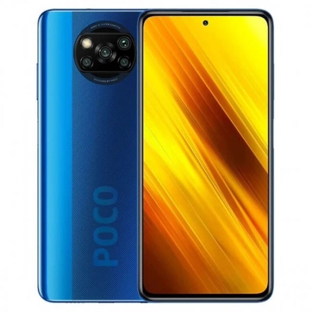 Xiaomi 128 GB, rəng - Göy, Barmaq izi