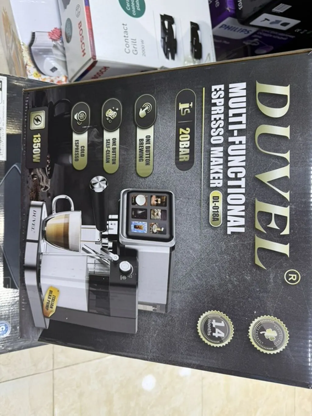 DUVEL Multi-Functional Espresso Maker (DL-108A) - 1350W güc - 20 bar