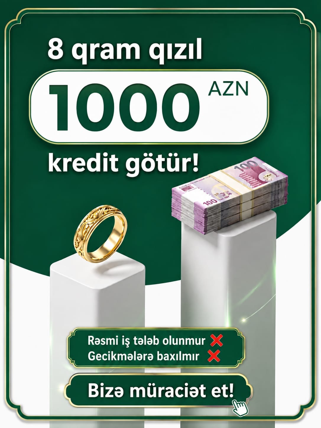 📌Nağd və Kreditlə  🪎QIZIL Almaq İmkanı   📉Bazar qiymətindən aşağı