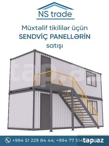 Sendviç panelləri "H80 Divar"