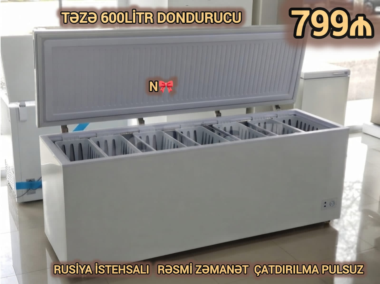 Birbaşa anbardan dərin dondurucu*satılır!