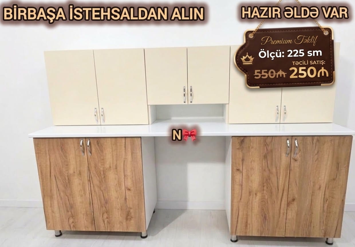 BİRBAŞA İSTEHSALDAN mətbəx mebeli*Satılır