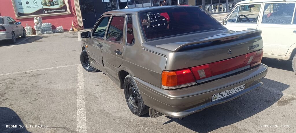 Avtomobil: LADA Samara sedan (2115) Buraxılış ili: 2002 (arxa şüşədə