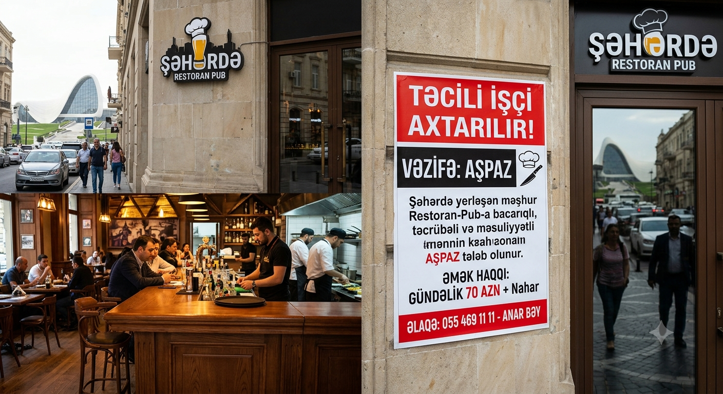 Aşpaz axtarılır