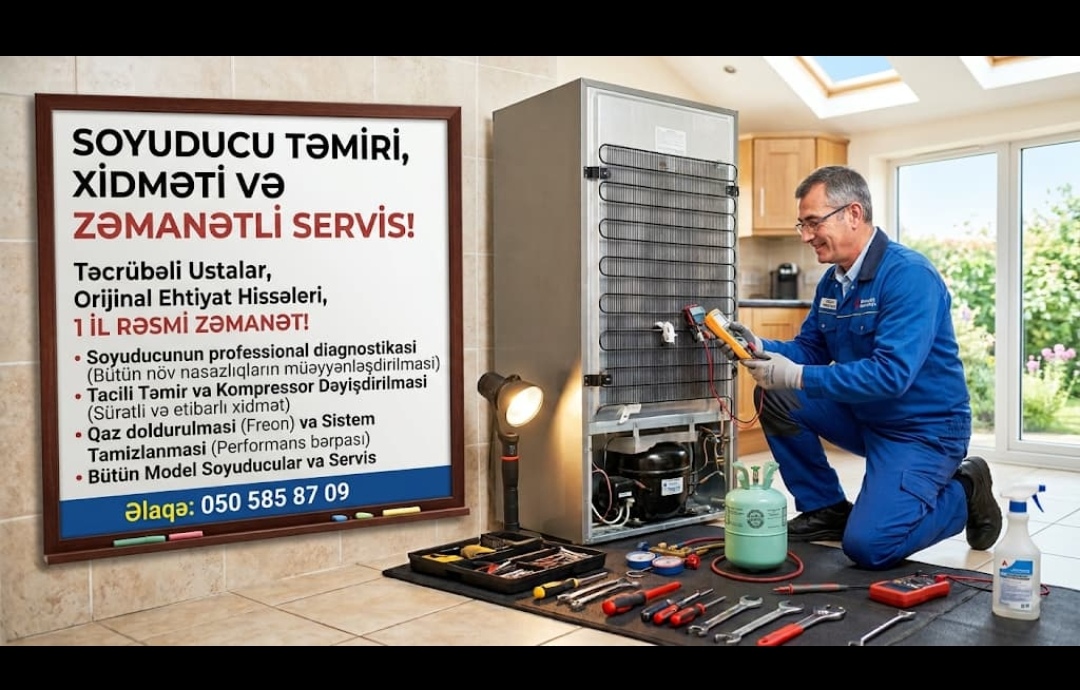 Bütün növ soyuducuların təmiri