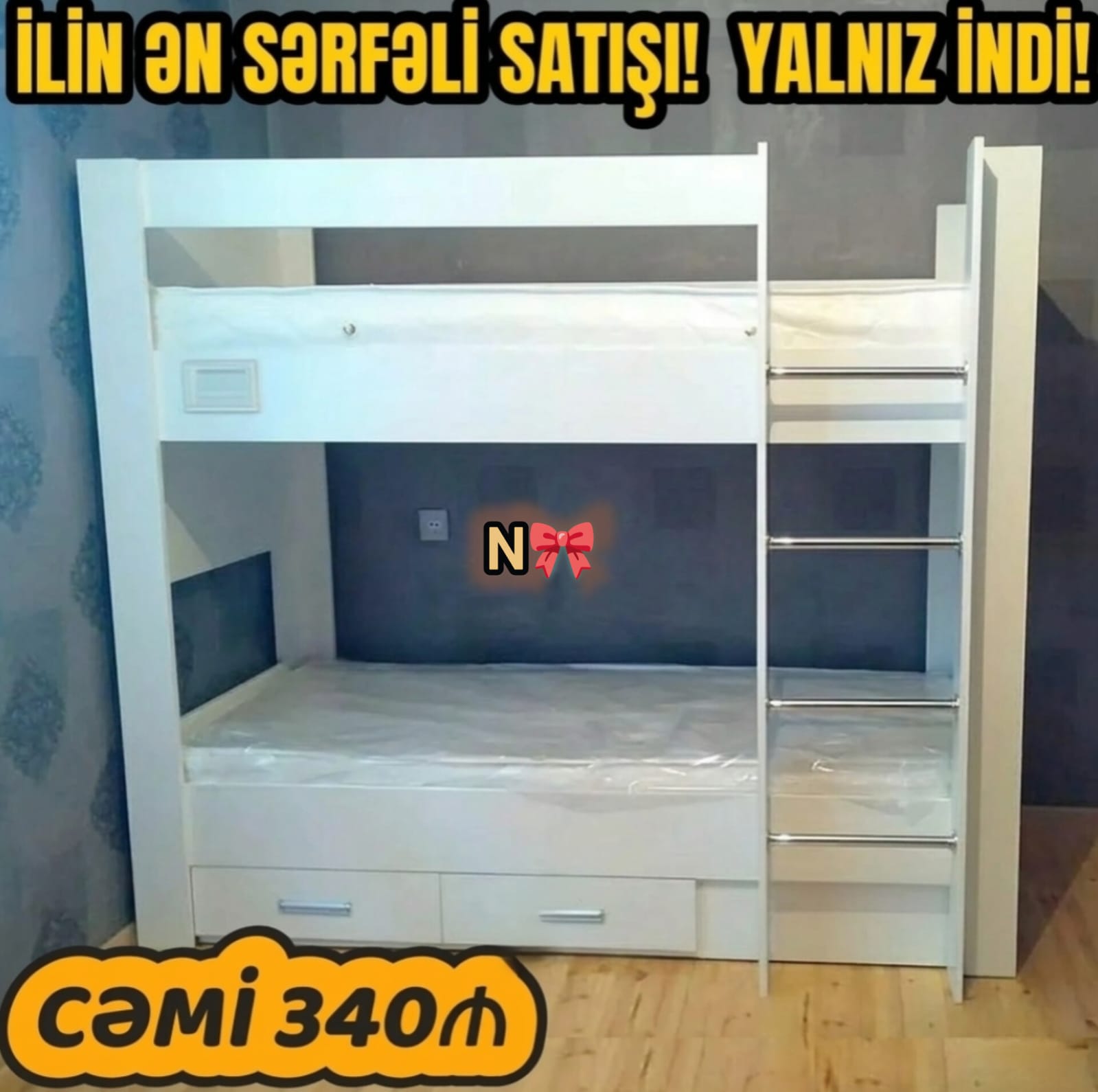 Satılır:*Birbaşa istehsalçıdan İKİMƏRTƏBƏLİ çarpayı*