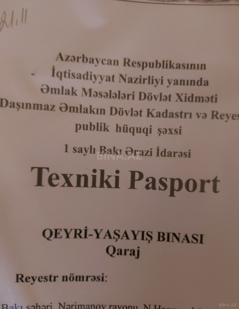 Satılır qaraj 39 m², Nəriman Nərimanov m