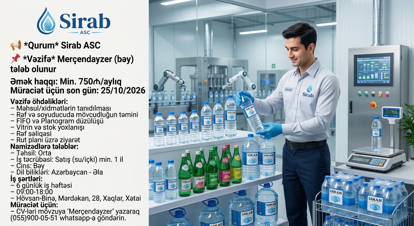 Merçendayzer (bəy) tələb olunur