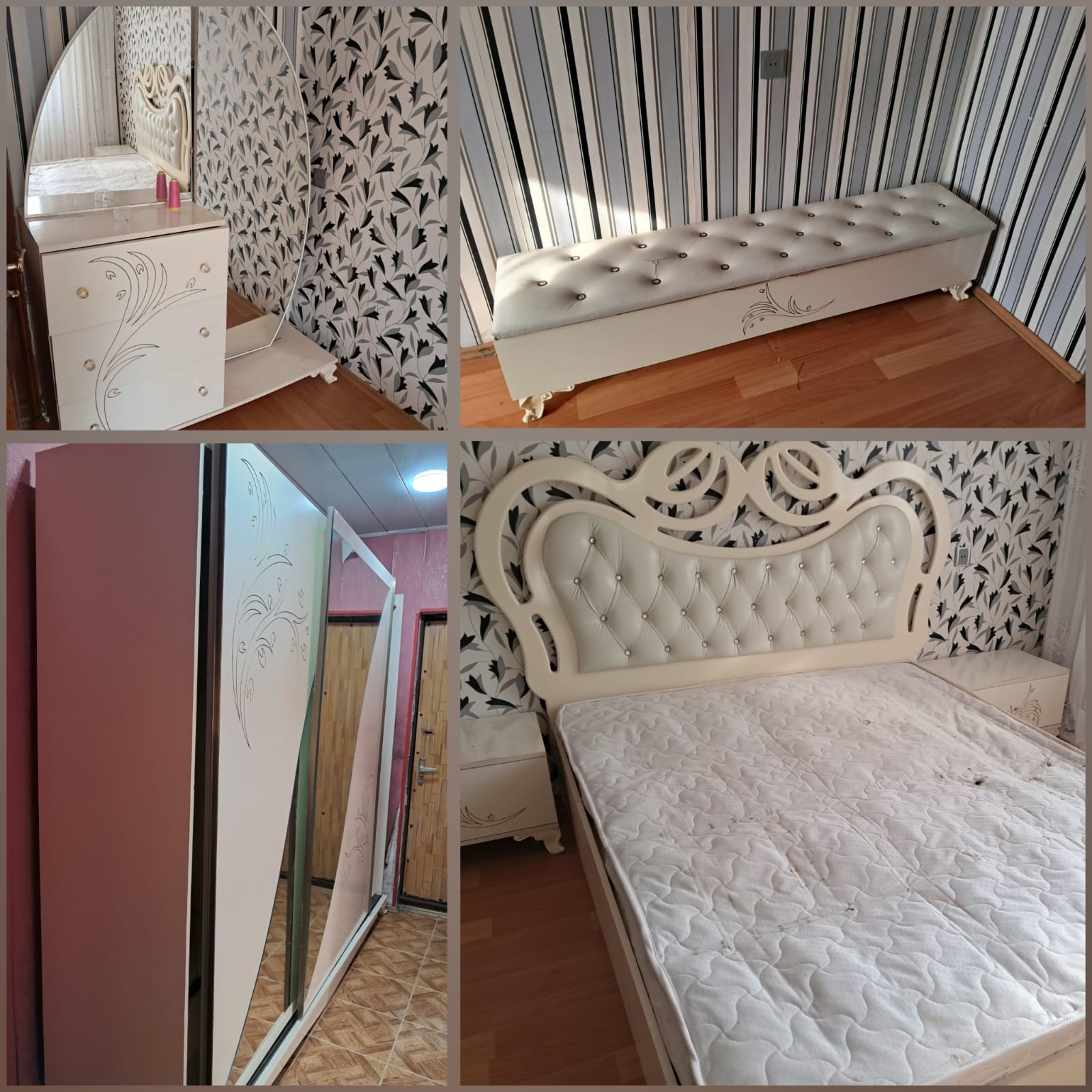 Yataq dəsti satılır 350₼..Matrası və sandığı var..Ünvan Həzi Aslanov..9339..Fatimə99