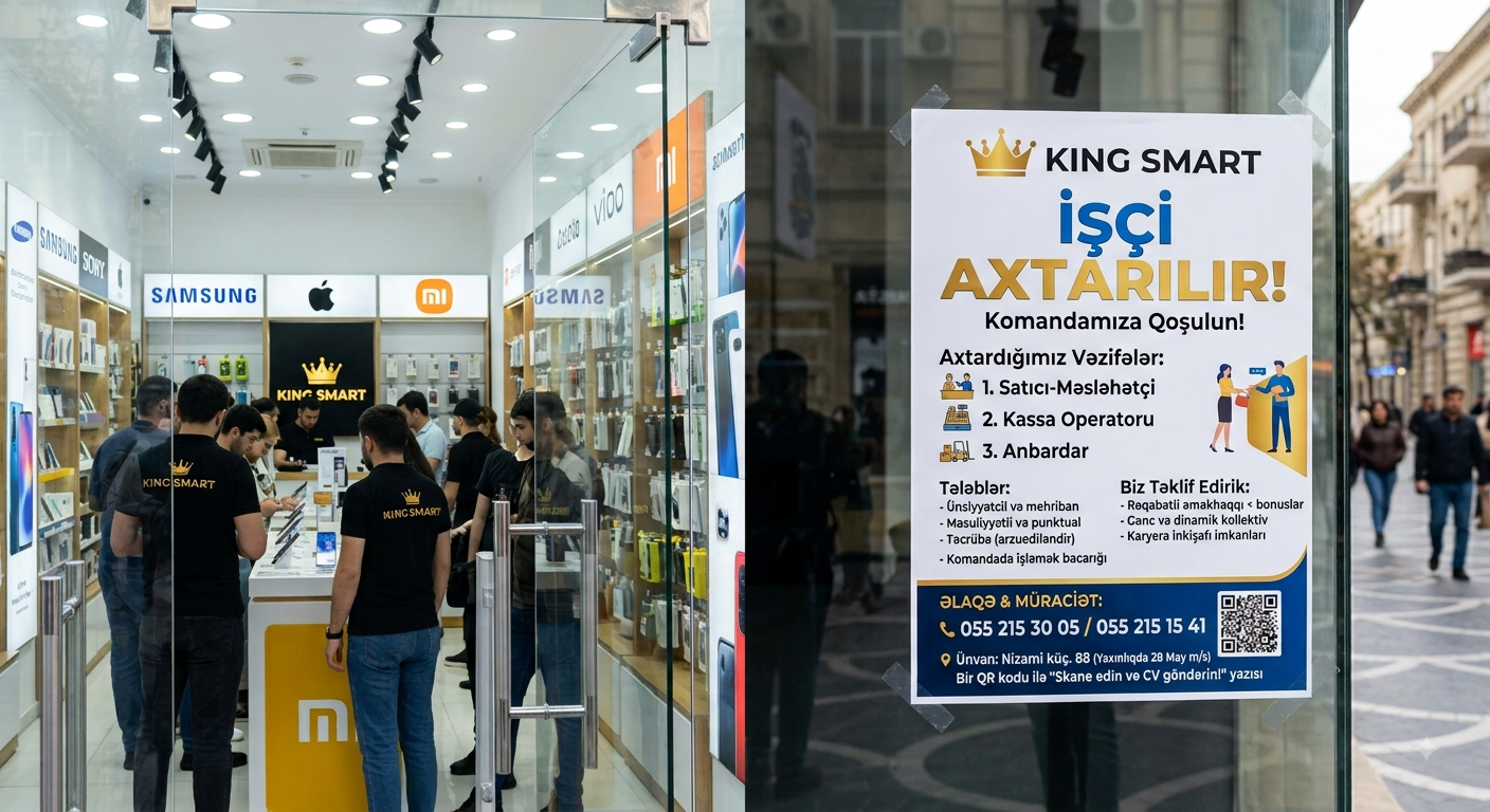 İş yerləri: Kingsmart mağazaları – Lökbatan, Sahil və Hövsan qəsəbələri