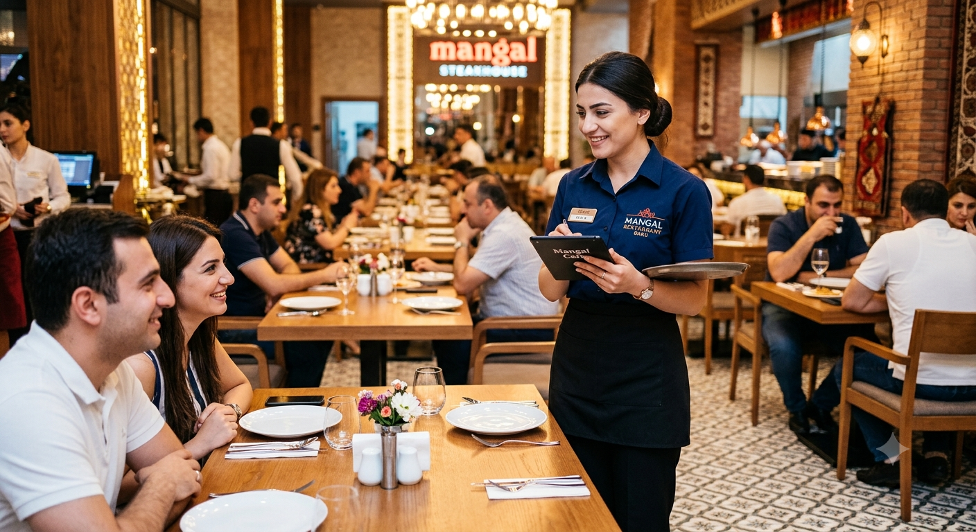 Ofisiant axtarılır Qara Qarayev Növbəli