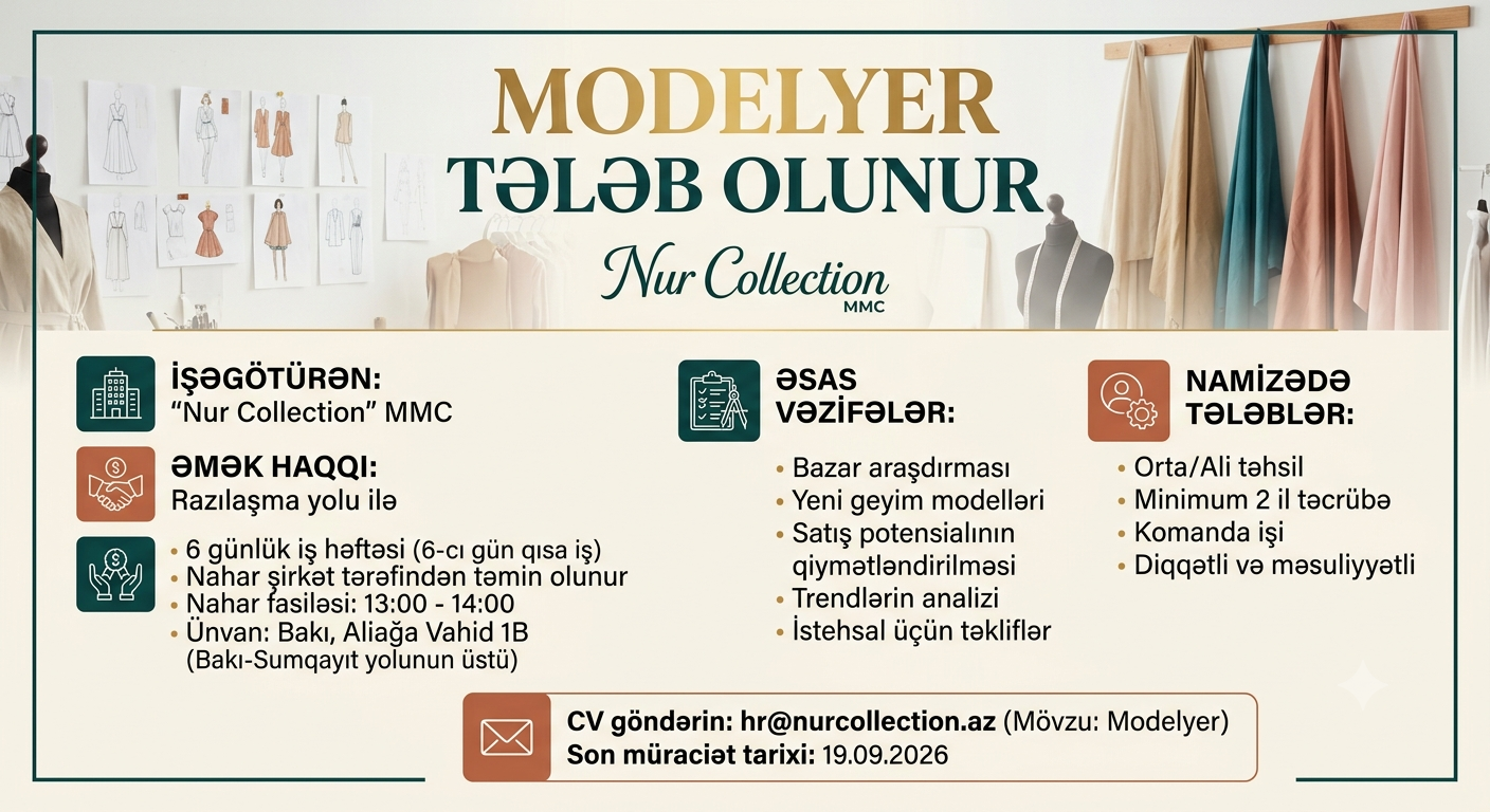Modelyer tələb olunur