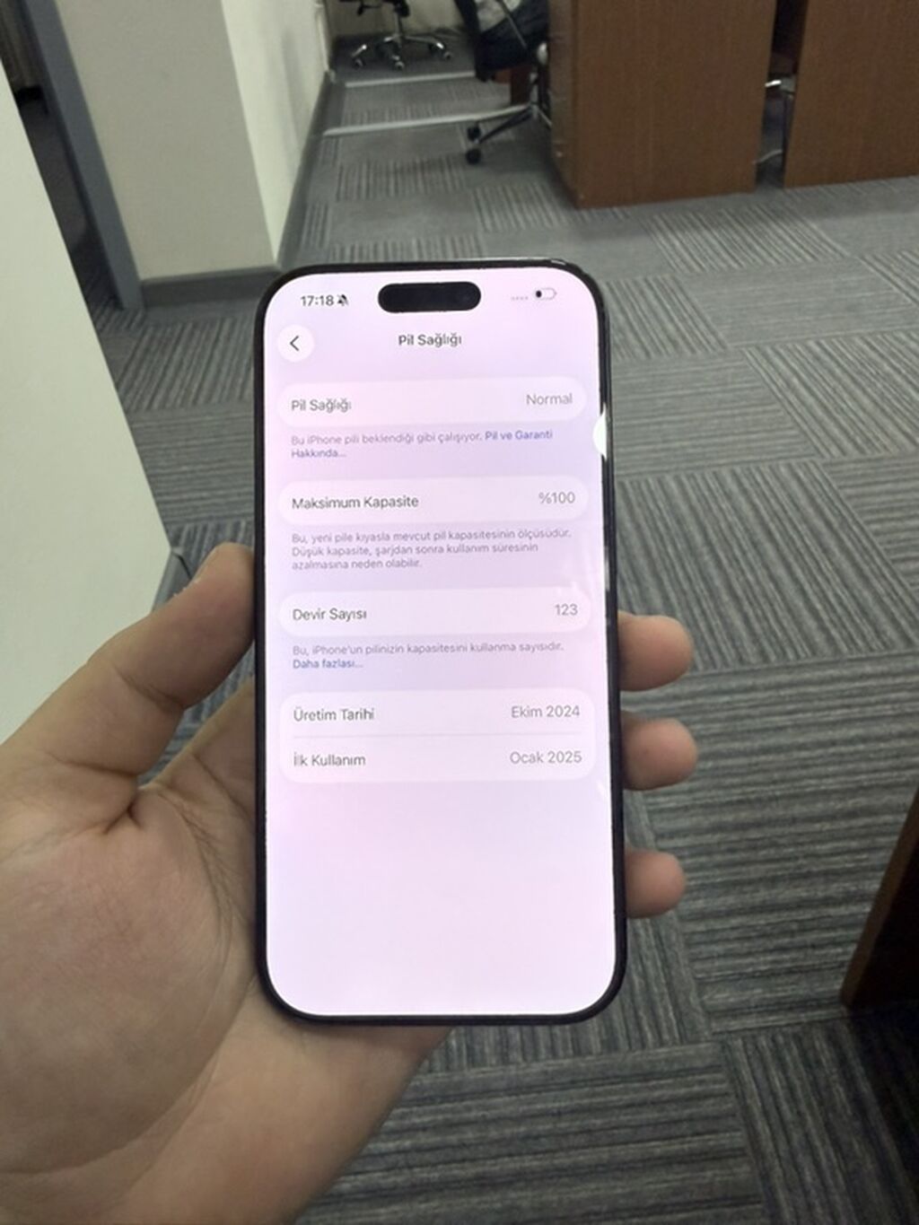 IPhone 16 Pro, 128 GB, Qara, Simsiz şarj Bakı