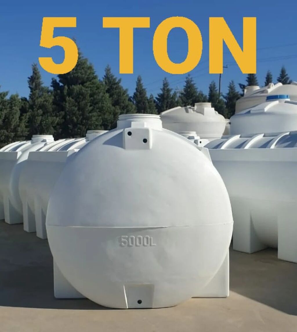Bak, Plastik, 5000 l l, Yeni, Pulsuz