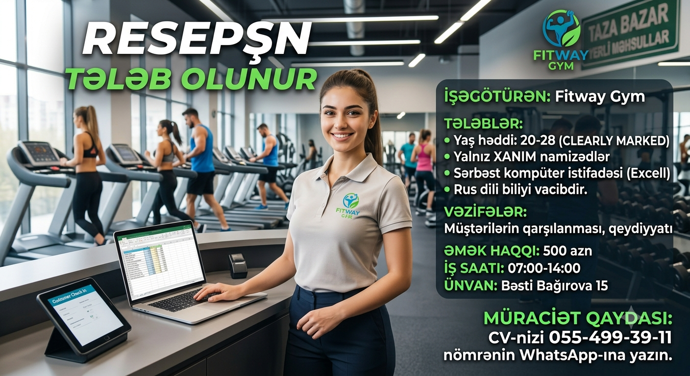 Resepşn (Reception) tələb olunur