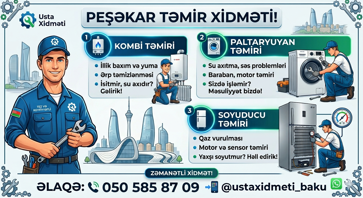 Bütün növ soyuducuların təmiri