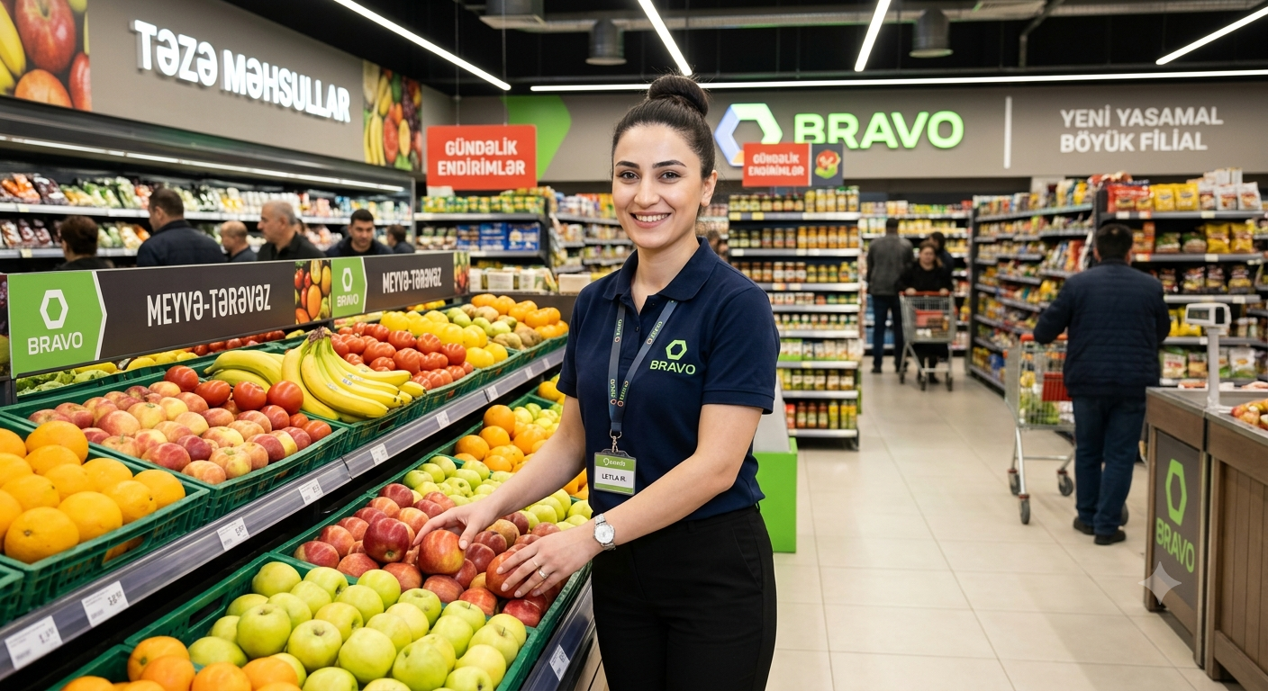 Satıcı tələb olunur- Yeni Yasamal ( BRAVO Supermarket Böyük)