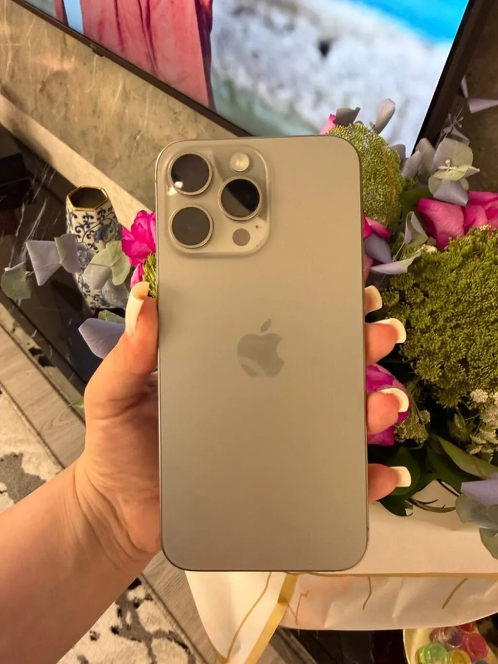 Gümüşü Apple iPhone Pro Max 512 Gb 88 pil idial veziyetdedi