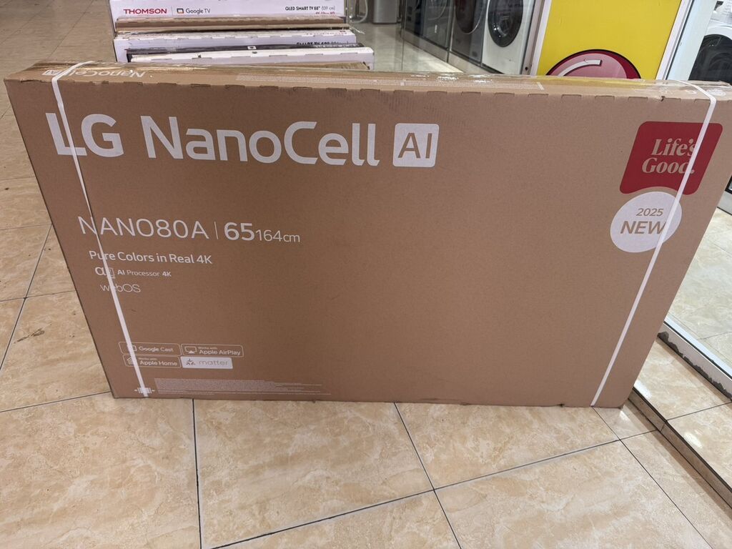 LG NanoCell AI NANO80A – 65" (164 sm) 4K Smart TV - Ekran: 65 düym