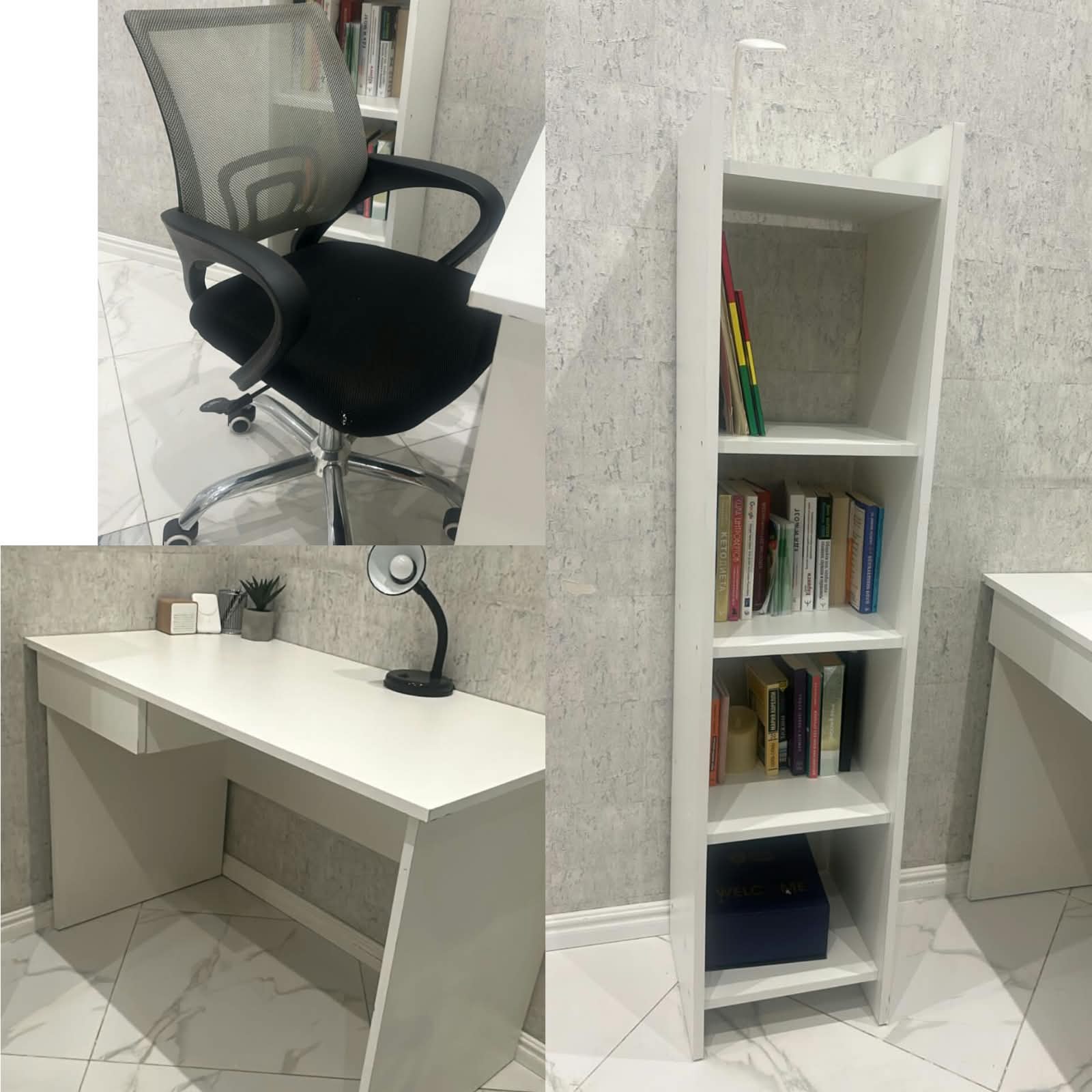 Kreslo,kitab refi,yazı masasi