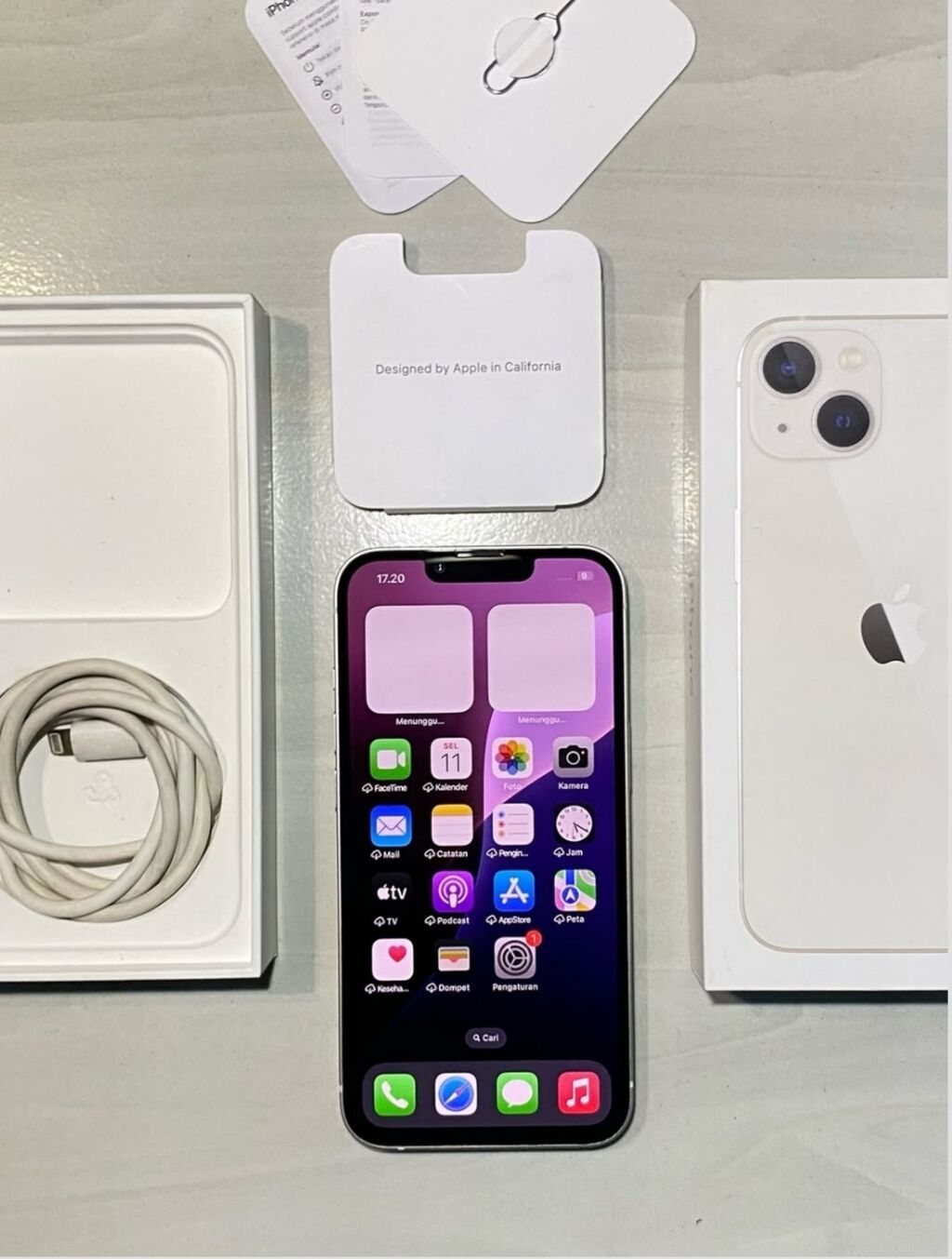 IPhone 13, 128 GB, Ağ, Zəmanət, Kredit