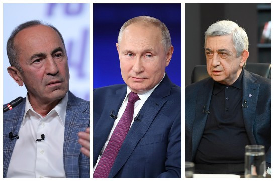 Putin Köçəryanla Sarkisyanı təbrik edib