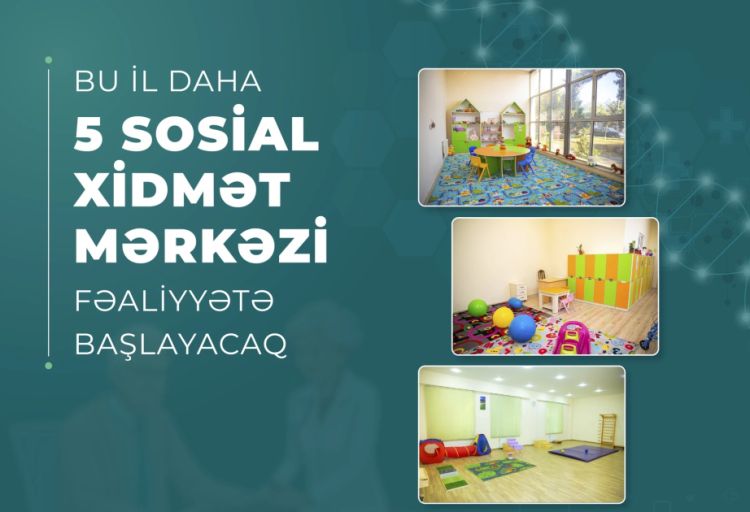 Bu il daha 5 sosial xidmət mərkəzi fəaliyyətə başlayacaq